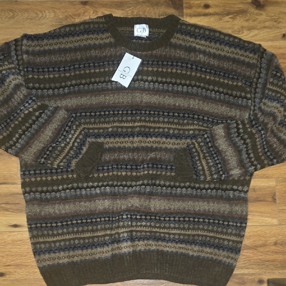 Vintage Geoffrey Beene-New Dead Stock Funky Sweater-Size XXL